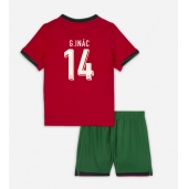 Portugal Goncalo Inacio #14 Thuis tenue voor kinderen EK 2024 Korte Mouwen (+ broek)