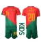 Portugal Joao Cancelo #20 Thuis tenue voor kinderen WK 2022 Korte Mouwen (+ broek)
