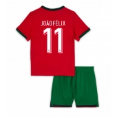 Portugal Joao Felix #11 Thuis tenue voor kinderen EK 2024 Korte Mouwen (+ broek)