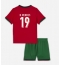 Portugal Nuno Mendes #19 Thuis tenue voor kinderen EK 2024 Korte Mouwen (+ broek)
