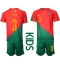 Portugal Pepe #3 Thuis tenue voor kinderen WK 2022 Korte Mouwen (+ broek)