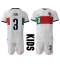 Portugal Pepe #3 Uit tenue voor kinderen WK 2022 Korte Mouwen (+ broek)