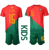 Portugal Rafael Leao #15 Thuis tenue voor kinderen WK 2022 Korte Mouwen (+ broek)