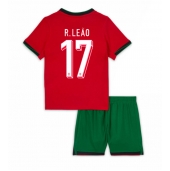 Portugal Rafael Leao #17 Thuis tenue voor kinderen EK 2024 Korte Mouwen (+ broek)