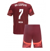 RB Leipzig Antonio Nusa #7 Uit tenue voor kinderen 2024-25 Korte Mouwen (+ broek)