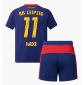 RB Leipzig Conrad Harder #11 Uit tenue voor kinderen 2025-26 Korte Mouwen (+ broek)