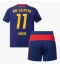 RB Leipzig Conrad Harder #11 Uit tenue voor kinderen 2025-26 Korte Mouwen (+ broek)