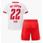 RB Leipzig David Raum #22 Thuis tenue voor kinderen 2025-26 Korte Mouwen (+ broek)