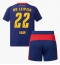 RB Leipzig David Raum #22 Uit tenue voor kinderen 2025-26 Korte Mouwen (+ broek)
