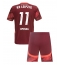 RB Leipzig Lois Openda #11 Uit tenue voor kinderen 2024-25 Korte Mouwen (+ broek)