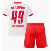 RB Leipzig Yan Diomande #49 Thuis tenue voor kinderen 2025-26 Korte Mouwen (+ broek)