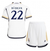 Real Madrid Antonio Rudiger #22 Thuis tenue voor kinderen 2023-24 Korte Mouwen (+ broek)