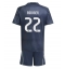 Real Madrid Antonio Rudiger #22 Uit tenue voor kinderen 2025-26 Korte Mouwen (+ broek)