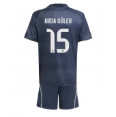 Real Madrid Arda Guler #15 Uit tenue voor kinderen 2025-26 Korte Mouwen (+ broek)
