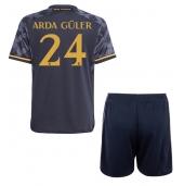 Real Madrid Arda Guler #24 Uit tenue voor kinderen 2023-24 Korte Mouwen (+ broek)