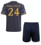 Real Madrid Arda Guler #24 Uit tenue voor kinderen 2023-24 Korte Mouwen (+ broek)