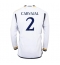 Real Madrid Daniel Carvajal #2 Thuis tenue 2023-24 Lange Mouwen