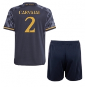 Real Madrid Daniel Carvajal #2 Uit tenue voor kinderen 2023-24 Korte Mouwen (+ broek)