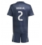 Real Madrid Daniel Carvajal #2 Uit tenue voor kinderen 2025-26 Korte Mouwen (+ broek)