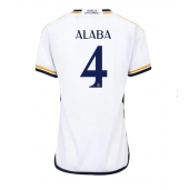 Real Madrid David Alaba #4 Thuis tenue voor Dames 2023-24 Korte Mouwen