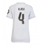 Real Madrid David Alaba #4 Thuis tenue voor Dames 2025-26 Korte Mouwen