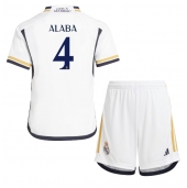 Real Madrid David Alaba #4 Thuis tenue voor kinderen 2023-24 Korte Mouwen (+ broek)