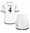 Real Madrid David Alaba #4 Thuis tenue voor kinderen 2023-24 Korte Mouwen (+ broek)