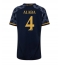 Real Madrid David Alaba #4 Uit tenue voor Dames 2023-24 Korte Mouwen