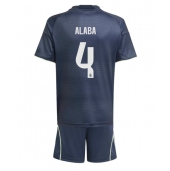 Real Madrid David Alaba #4 Uit tenue voor kinderen 2025-26 Korte Mouwen (+ broek)