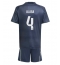 Real Madrid David Alaba #4 Uit tenue voor kinderen 2025-26 Korte Mouwen (+ broek)