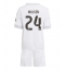 Real Madrid Dean Huijsen #24 Thuis tenue voor kinderen 2025-26 Korte Mouwen (+ broek)