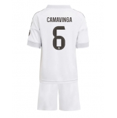 Real Madrid Eduardo Camavinga #6 Thuis tenue voor kinderen 2025-26 Korte Mouwen (+ broek)