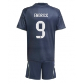 Real Madrid Endrick #9 Uit tenue voor kinderen 2025-26 Korte Mouwen (+ broek)