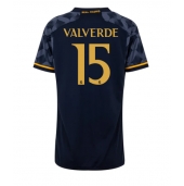 Real Madrid Federico Valverde #15 Uit tenue voor Dames 2023-24 Korte Mouwen
