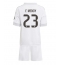 Real Madrid Ferland Mendy #23 Thuis tenue voor kinderen 2025-26 Korte Mouwen (+ broek)