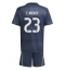 Real Madrid Ferland Mendy #23 Uit tenue voor kinderen 2025-26 Korte Mouwen (+ broek)