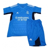 Real Madrid Keeper Uit tenue voor kinderen 2023-24 Korte Mouwen (+ broek)