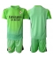 Real Madrid Keeper Uit tenue voor kinderen 2025-26 Korte Mouwen (+ broek)