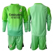 Real Madrid Keeper Uit tenue voor kinderen 2025-26 Lange Mouwen (+ broek)