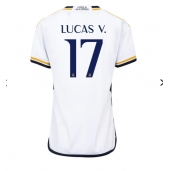 Real Madrid Lucas Vazquez #17 Thuis tenue voor Dames 2023-24 Korte Mouwen