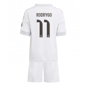 Real Madrid Rodrygo Goes #11 Thuis tenue voor kinderen 2025-26 Korte Mouwen (+ broek)