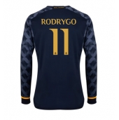 Real Madrid Rodrygo Goes #11 Uit tenue 2023-24 Lange Mouwen