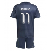 Real Madrid Rodrygo Goes #11 Uit tenue voor kinderen 2025-26 Korte Mouwen (+ broek)
