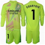 Real Madrid Thibaut Courtois #1 Keeper Derde tenue voor kinderen 2024-25 Lange Mouwen (+ broek)