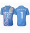 Real Madrid Thibaut Courtois #1 Keeper Thuis tenue 2024-25 Korte Mouwen