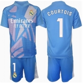 Real Madrid Thibaut Courtois #1 Keeper Thuis tenue voor kinderen 2024-25 Korte Mouwen (+ broek)