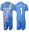 Real Madrid Thibaut Courtois #1 Keeper Thuis tenue voor kinderen 2024-25 Korte Mouwen (+ broek)