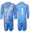 Real Madrid Thibaut Courtois #1 Keeper Thuis tenue voor kinderen 2024-25 Lange Mouwen (+ broek)