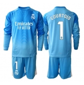 Real Madrid Thibaut Courtois #1 Keeper Thuis tenue voor kinderen 2025-26 Lange Mouwen (+ broek)