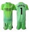 Real Madrid Thibaut Courtois #1 Keeper Uit tenue voor kinderen 2025-26 Korte Mouwen (+ broek)